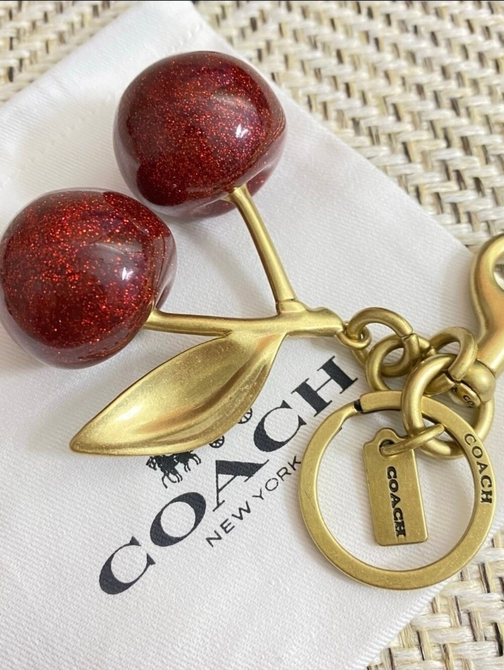 COACH Cherry Bag Charm - Picture 3 of 5